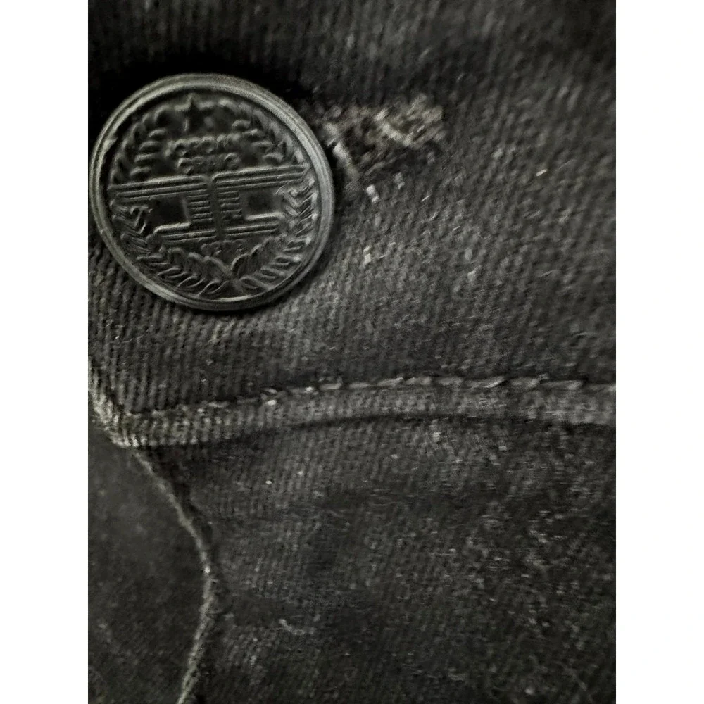 Jordan Craig Legacy Sean Black Distressed Paint Splatter Moto Jeans 38x32